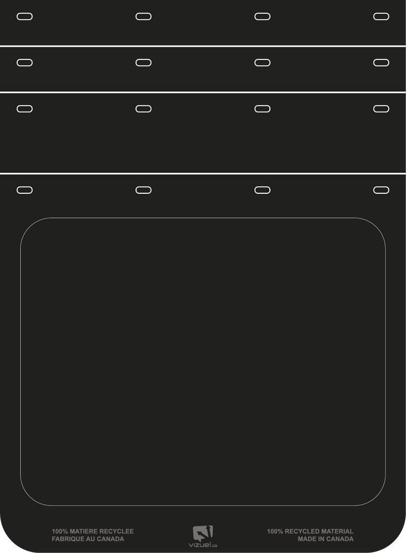 Customizable mudflap 24x36 - Standard