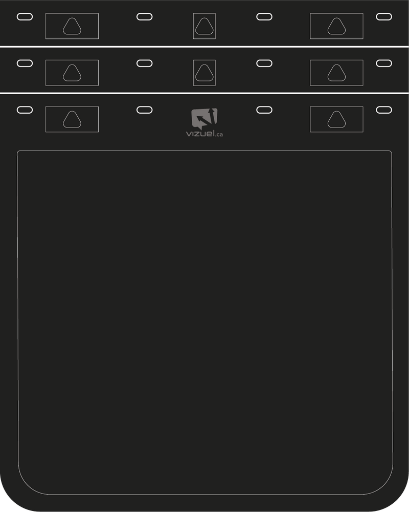 Customizable mudflap 24x30 - Heavy Duty