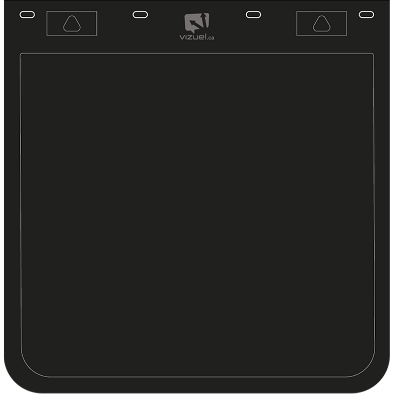 Customizable mudflap 24x24 - Heavy Duty